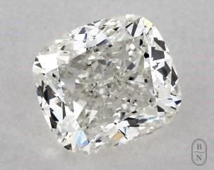 This cushion modified cut 1.03 carat I color si1 clarity has a diamond grading report from GIA